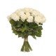 Valentijn, bos witte rozen lang per stuk te bestellen kopen Leiden